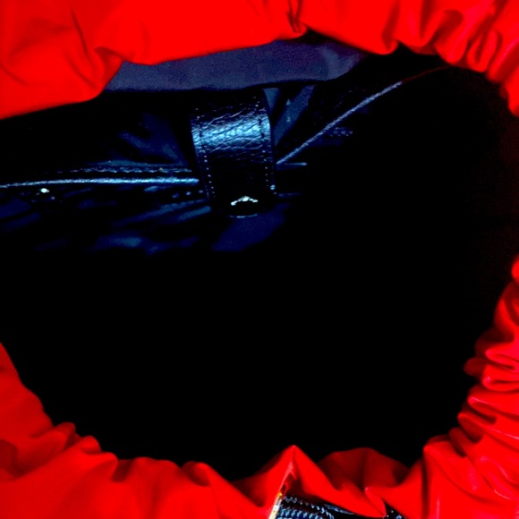 COPY - This is a red Burberry backpack perfect to carry around anywhere! - Picture 3 of 4